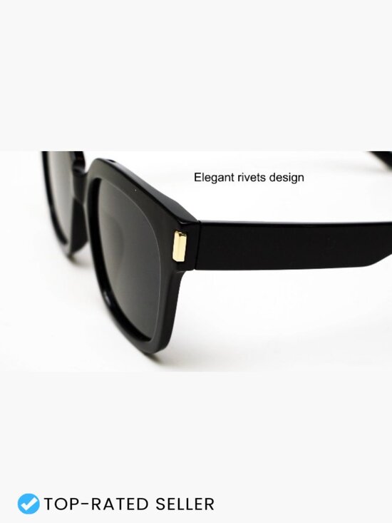 Polarized Square Sunglasses UV400 Protection Retro Trendy Unisex